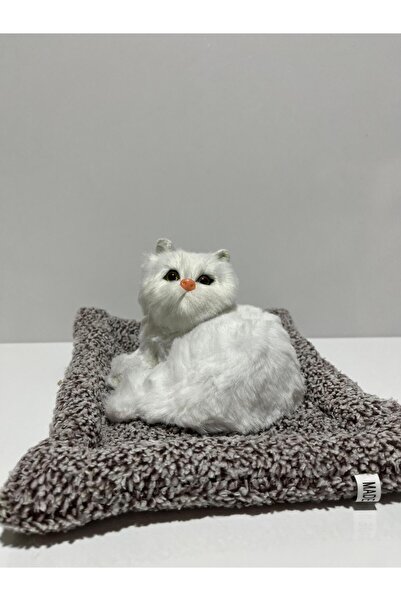 -Sevimli Peluş Kedi Oyuncak - Dekoratif ve Oyun Arkadaşı