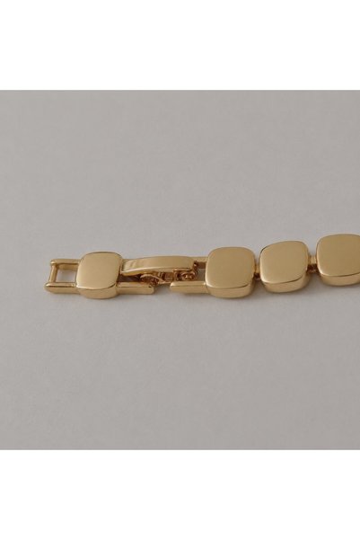 Zennemor Xuping Vip Quality Antiallergic Three Baguette Cut Square Design Zircon Stone Rose Gold Bracelet