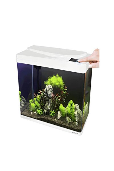 Boyu Acvariu 45 litri alb cu display LCD