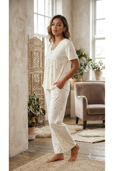 Pajacyk Stylish and Comfortable Women's Casual Pajama Set for Everyday Wear a...