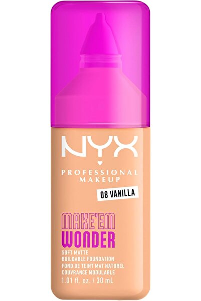 NYX Professional Makeup Make 'EM Wonder, 24H Soft Matte Foundation, Undetecta...
