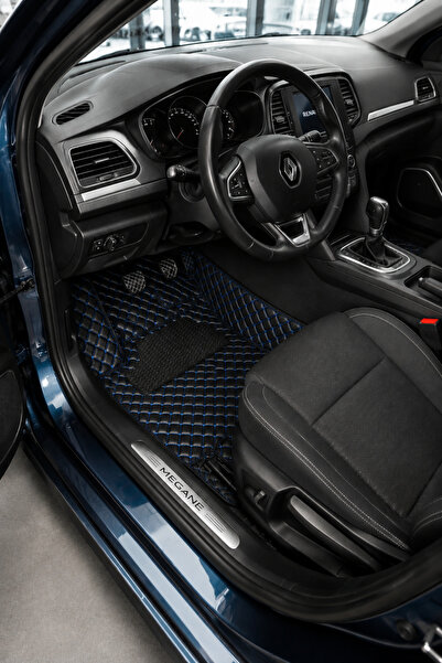 PASPASGRAFT Renault BOREAL Siyah Üzeri Mavi Dikiş 8D Diamond Premium Havuzlu ...