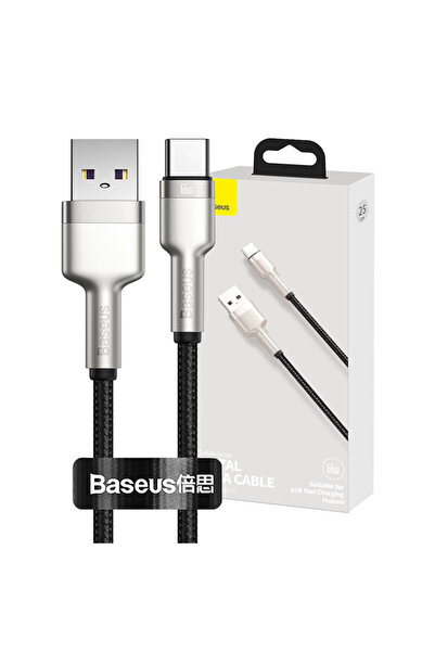 Baseus Cablu USB la USB-C 66W 0.25M pentru telefoane și tablete, de înaltă ca...
