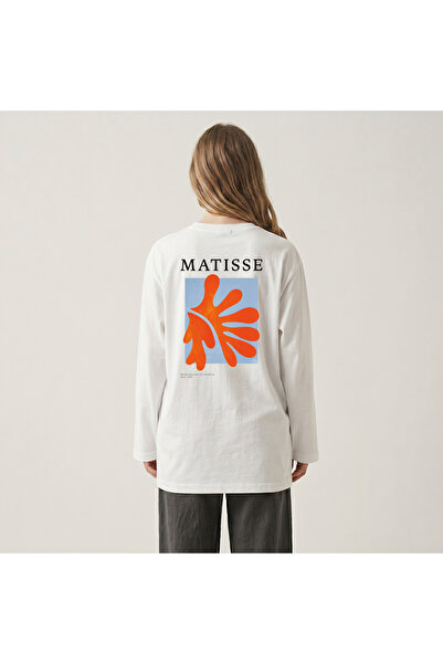 Grafftee Clothing تي شيرت نوباركو ماتيس ديزاين من القطن الفاخر ذو الأكمام الط...