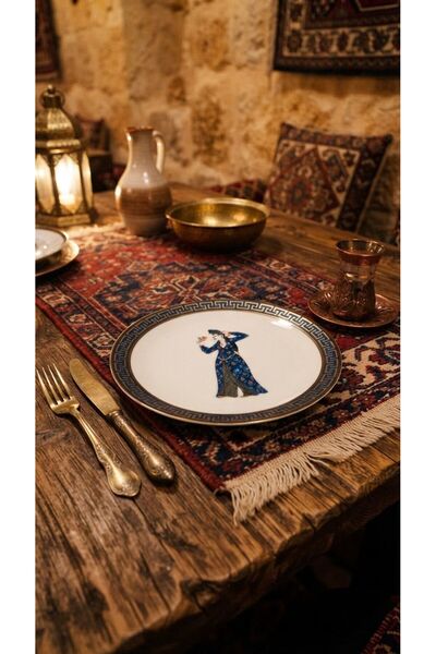 Bonna Porcelain Mosaic Şehrazat Sultan 21 cm Plate-2 Pieces