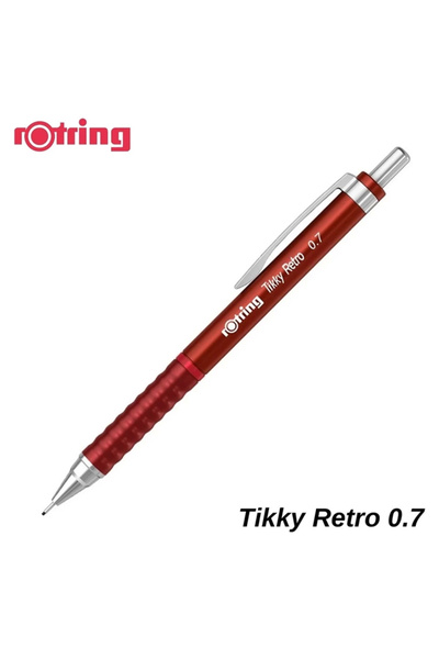 Rotring Versatil Kalem Tıkky Retro Metalik Kırmızı 0.7 MM 2202631-12-PKT