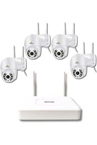 Jortan JT-8276-4PXM 4-Channel Full Color WiFi IP Smart Security Camera System...