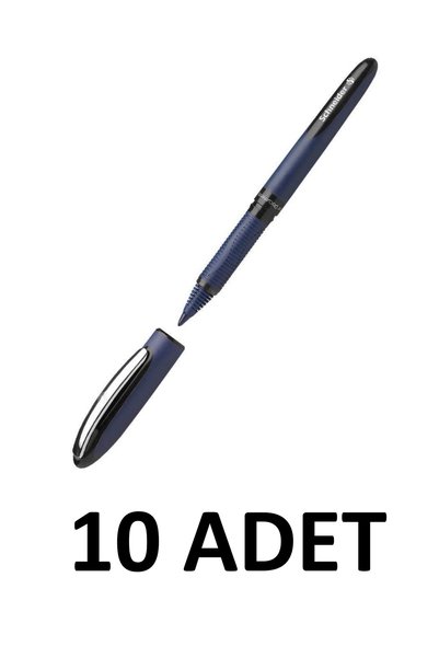 10 Adet One Business Roller Kalem 0.6 mm Siyah