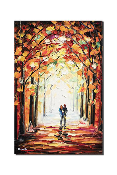 artnova Ръчно рисувана картина на влюбени, Заповядат заедно завинаги, 60x40см...