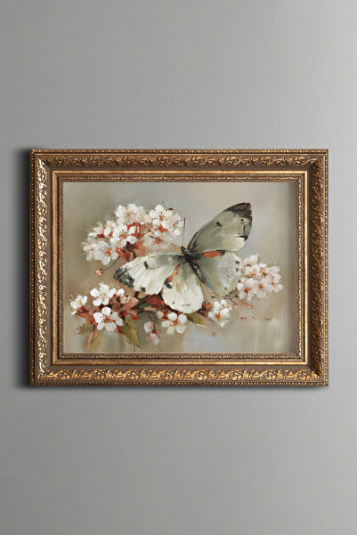 epiqart Flower Themed Figure - Vintage Patterned Painting - Thick Model