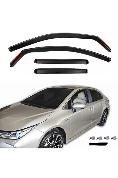 Flexzon Ανεμοθραύστες για TOYOTA COROLLA 4D Sedan 2018+ 4 τεμάχια. FZVETRBR0084