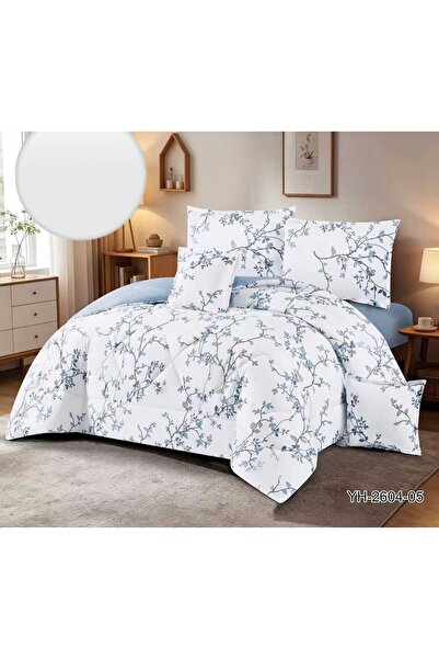 BIET ALMAFROSHAT 6-Piece Quilted Bedspread Set with a Quilted Bed Runner