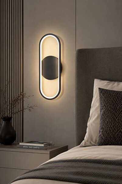 LEGACY Zzez Modern Design Black Color Sconce - Daylight Led Bathroom - Kitche...