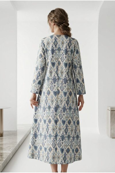 OEM Rochie midi evazata din bumbac