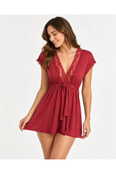 GENERINK Night Rose Women's Sleepshirt Short Sleeve Nightgown, Available in B...