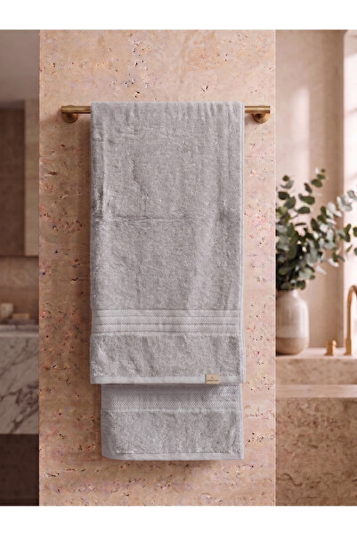 Nimba Home Light Gray 70X140 cm Bamboo Bath Towel