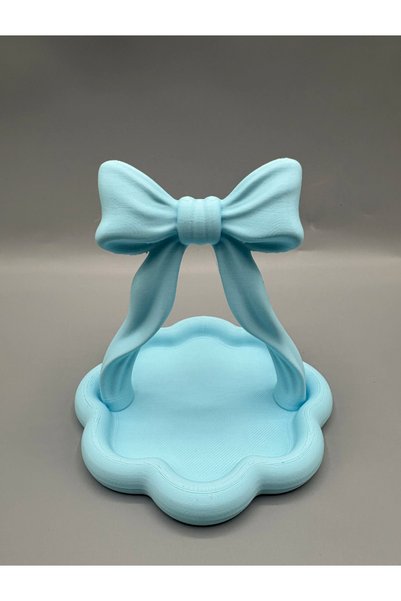 Memania Co Coquette Bow Design Jewelry Organizer Aesthetic Makeup Table Stand Tray