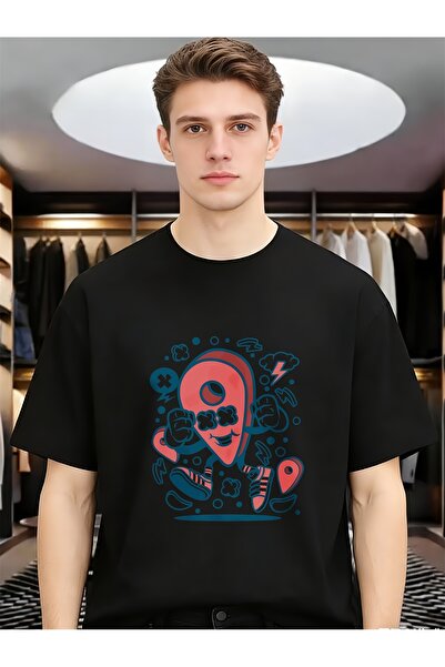 12 HERTZ Interesting And Strange Patterns Funny Unique Men Round Neck Short S...