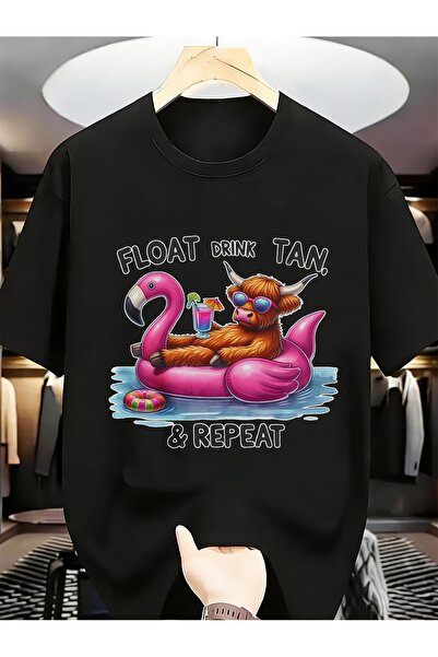NOURAM تيشيرتات رجالية مضحكة وفريدة من نوعها بتصميم "Drink Tan Amp Repeat Coo...