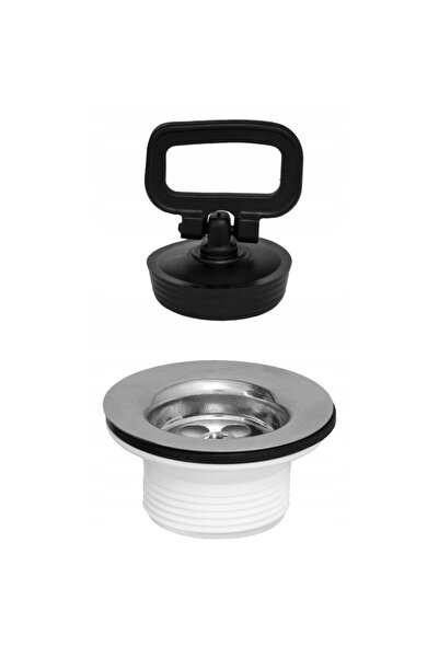 Granitan Sita Lavoar 1 1/4 inch Cu Set Complet de Scurgere, Dop Integrat, Ote...
