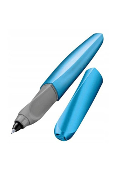Pelikan Pix Twist, gri-albastru metalic, ergonomic, varf M
