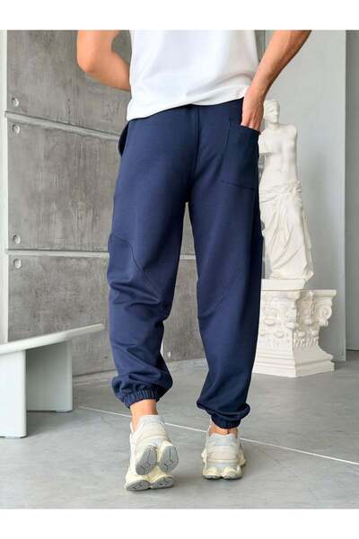 FO4RBS Cargo Pants with Elastic Waistband, Dubble Face Fabric, Tracksuits - D...