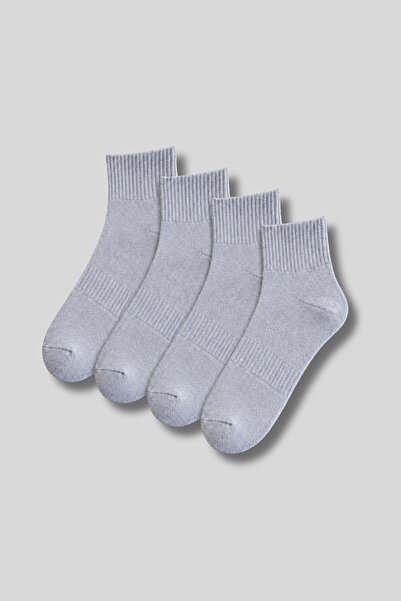 Ada Çorap & İç Giyim Men's 4-Pack Cotton Sole Towel Mid-Length Sports-Tennis ...
