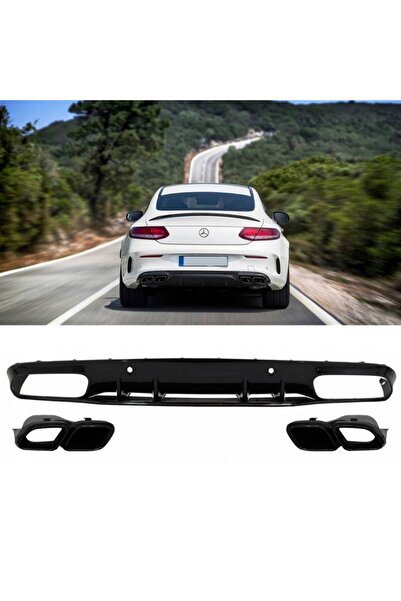 OEM Διαχύτης Πίσω Προφυλακτήρα Για Mercedes-Benz C-Class C205 Coupe 14-21 Εμφ...