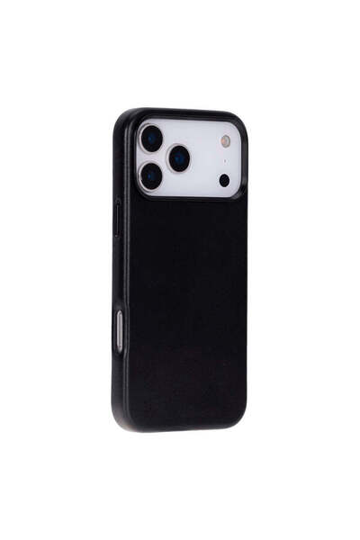 BloominBag BloomCase Mono Obsidian Black Apple iPhone 17 Pro (6.3") Hakiki De...