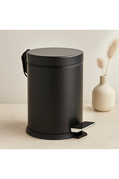 magicool Pedal Metal Trash Can 12 L Black