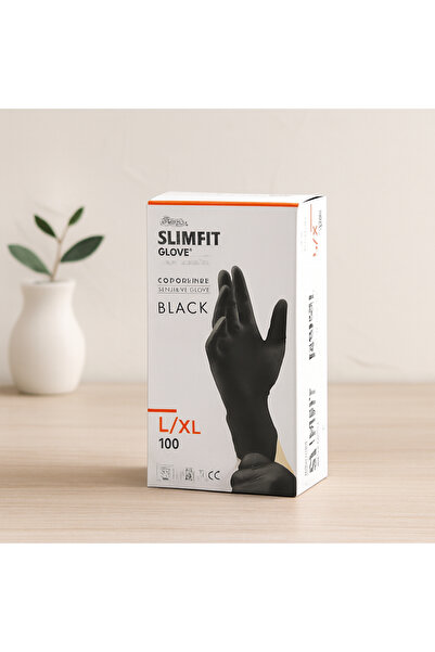 magicool Nitrile Examination Gloves Black XL Powder-Free 100 Pcs