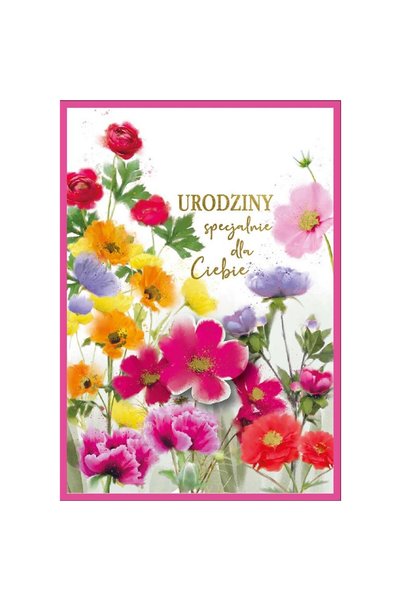 KUKARTKA Felicitare/card Dream Cards DK-1225, pentru ziua de nastere, format ...