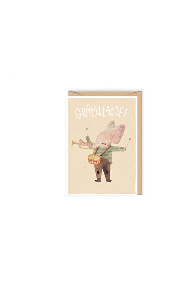 Cudowianki Felicitare cu plic multicolor 12x17cm