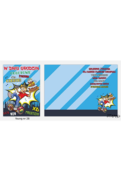 STAMP Felicitare de ziua de nastere Young B6 nr. 028, cu plic, 177×127 mm, Mu...