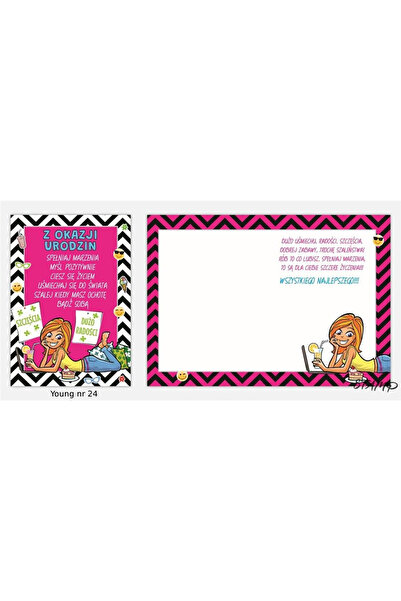 STAMP Felicitare Young B6, cu plic inclus, pentru ziua de nastere, Multicolor...