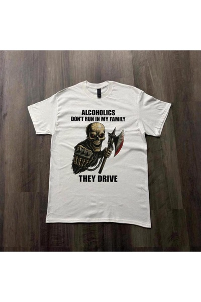 Grafftee Clothing Alkoholičari T-shirt majica sa štampanjem, unisex, veliki kroj
