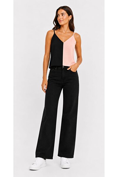 onno style women Sleeveless Strappy V-Neck Tricot Women's Blouse