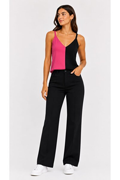 onno style women Sleeveless Strappy V-Neck Tricot Women's Blouse