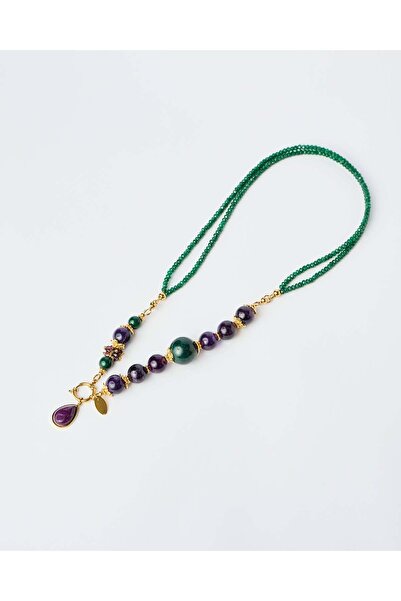 THE GEM STORIES JEWELRY Κολιέ Σμαραγδένιας Αύρας