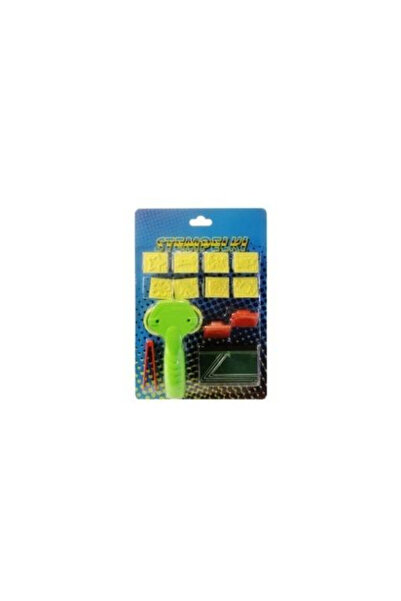 Swede Set stampile cu burete, penseta si roller multicolor 20x29cm