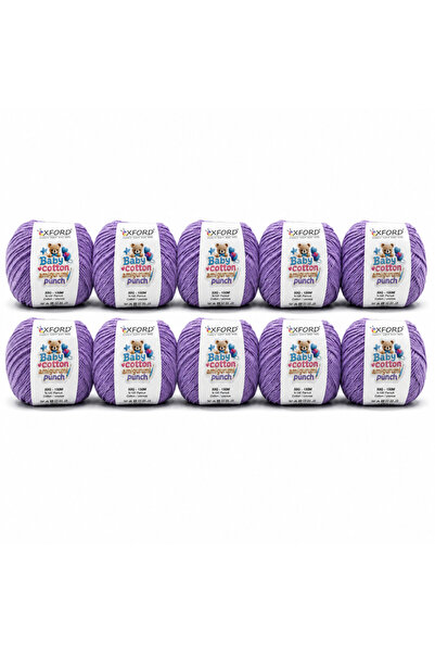Oxford İplik 10'lu Paket Oxford Baby Cotton Amigurumi Punch 50gr/150m No:200 ...