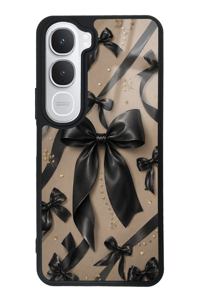 Spoyi Vivo Y31 Glossy Phone Case with Midnight Bow Design