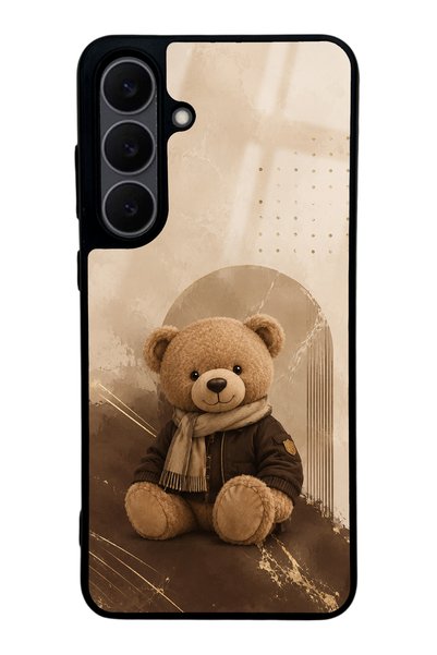 Spoyi Samsung S25 Fe Cozy Teddy Design Glossy Phone Case