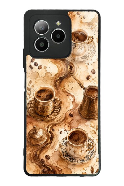 Spoyi حافظة هاتف أوميكس X7 بتصميم جولدن موكا فلو لامعة