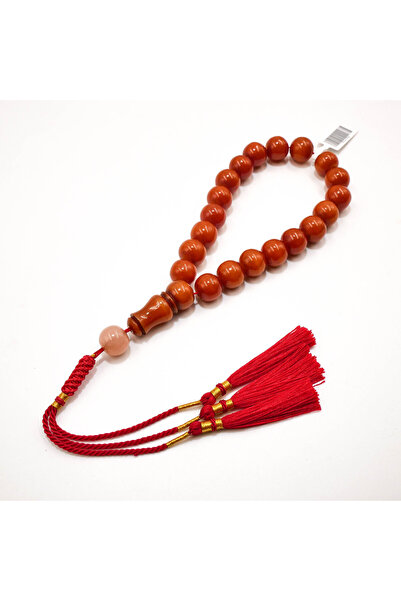 Generic German Musk Rosary 21 Beads 12.5x12mm Deep Red Round Prayer Beads 33g...