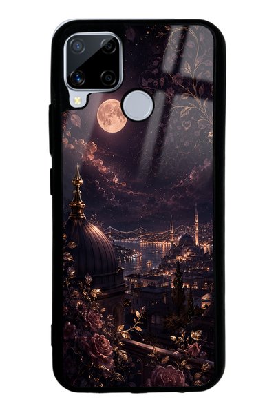 Spoyi Realme C15 Rosewood Bosphorus Night Design Glossy Phone Case