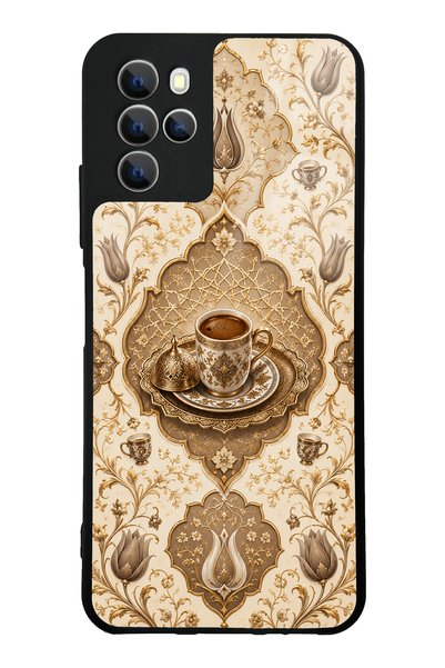 Spoyi حافظة هاتف أوميكس X700 بتصميم عثماني لامع بلون العاج
