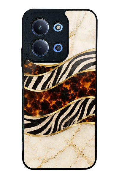 Spoyi حافظة هاتف Xiaomi Redmi 15C بتصميم Ivory Safari لامعة