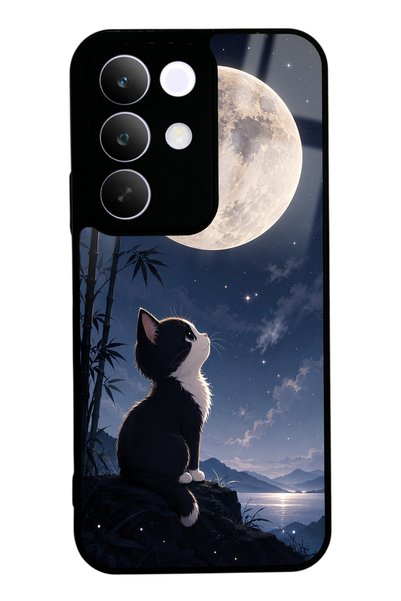 Spoyi حافظة هاتف لامعة بتصميم Realme C85 Moon Guardian Kitty