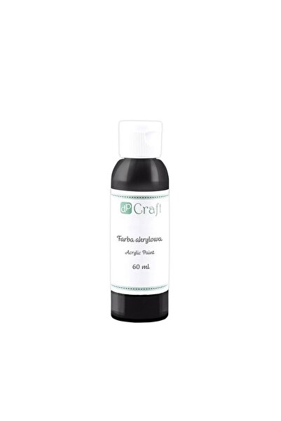 DALPRINT dpCraft Vopsea acrilică neagră 60 ml, rezistentă la apă, non-toxică